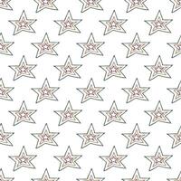 Seamless pattern with cute stars doodle for decorative print, wrapping paper, greeting cards, wallpaper and fabric 1 vector