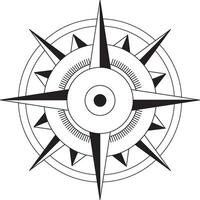 Wind Rose Compass Navigation vector