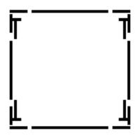 Frame solid line vector