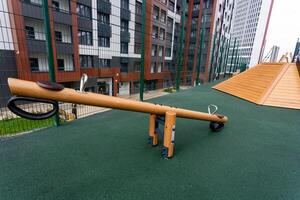 Discover the innovative and unique seesaw design that transforms urban landscapes into modern playgrounds, offering activities that combine fun and exercise photo