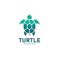 Logo Illustration Turtle Gradient Colorful Style. vector