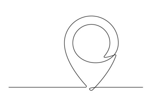 Continuous drawing of one line of an map point vector
