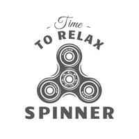 Simple spinner label isolated on white vector