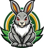 Charming and Playful Rabbit Illustration vector