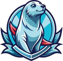 Charming and Playful Seal Illustration vector