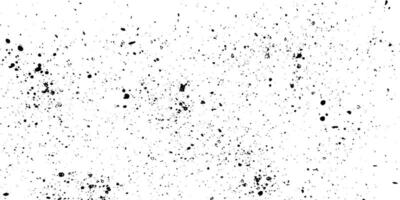 White textured background with gritty halftone effects, black spray paint splashes, ink stains, and retro grunge overlays vector