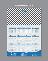 Modern 2026 Calendar Design template vector