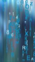 Futuristic Glowing Data Animation Loop video