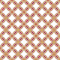 Abstract Red Yellow Geometric Pattern Seamless Design Texture vector