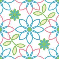 Pastel Flower Seamless Pattern Floral Design, Spring, Summer, Textile, Background vector