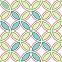 Abstract Geometric Floral Pattern Seamless Design Texture Background vector