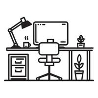 Creative Workspace Layout vector