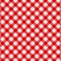 Red gingham plaid pattern background. vector