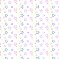 Soft Pastel Background with Multicolored Star Pattern vector