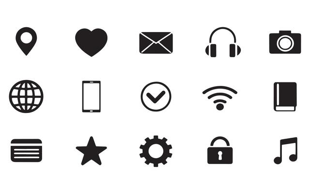 Professional Contact and Internet Icon Set - High-Quality Designs