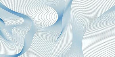 Abstract curve lines shape decorative white background, dynamic blend banner vector