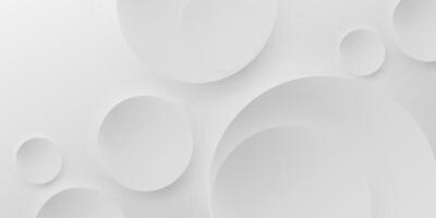 White grey silver light circular abstract background. Elegant circle shape banner vector
