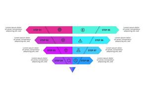 Creative concept for infographic with 8 steps, options, parts or processes. Business vector
