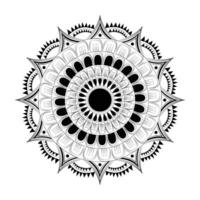 Circular pattern in form of mandala for Henna vector