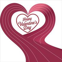 Elegant Script for Valentine's Day Typography vector