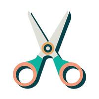 a pair of scissors with a white background vector