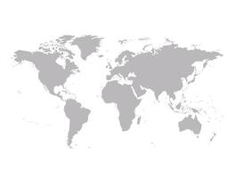 world map in gray color on white background illustration with details vector