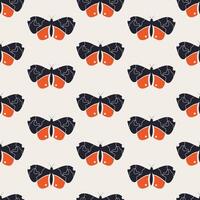 Seamless butterfly pattern. Patterned background with butterflies for poster, textile, card, notebook cover. vector