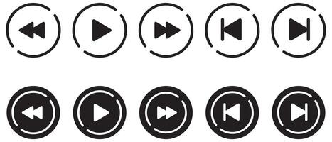 Play button icon concept. Illustration EPS 10 vector
