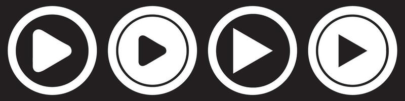 Play button. Audio player. Easily editable. Illustration EPS 10 vector