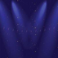 Dark blue and light coming from roof, abstract gradient background vector