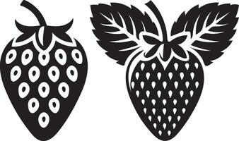 Strawberry illustrations arranged on a white background, compatible with EPS 10. vector