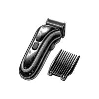 Electrical trimmer icon sketch illustration white background vector