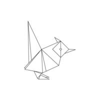 Finches, Goldfinch Polygonal Lines, can use for Logo, Pictogram, Bird Figure, Website, Apps, or Graphic Design Element. lineart vector