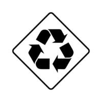 3R Sign, Reduce, Reuse, Recycle Icon Symbol, can use for Pictogram, Apps, Website, Environmental Poster Theme, Logo Gram, Label, Mark or Graphic Design Element. BW vector