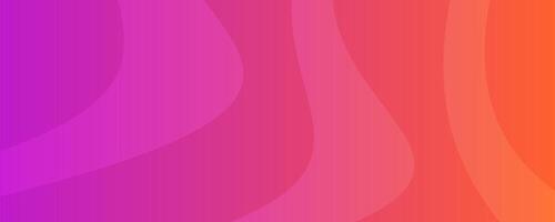 Modern red colorful gradient background with wave lines vector
