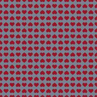 Seamless pattern of small hearts on a dark background vector