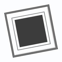 an empty frame on a white background vector