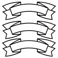 ribbons for banner template free vector