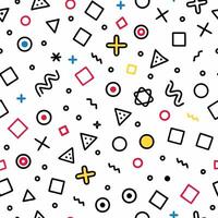 colorful pattern with geometric and lines vector