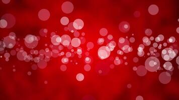 Red Abstract Bokeh Particles Background Loop video
