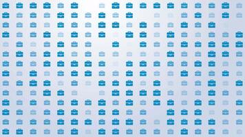 Briefcase Icon Pattern Background Loop video