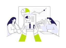 Competitor analysis abstract concept illustration. vector