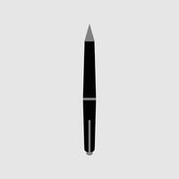 Pencil icon in trendy flat style isolated on grey background. Drawing symbol for your web site design, logo, app UI. Pen illustration in black color vector