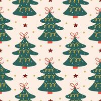 Christmas Tree Pattern Christmas Background vector