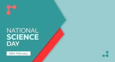 National Science Day. Background design with abstract element for greeting, advertising, promotion vector