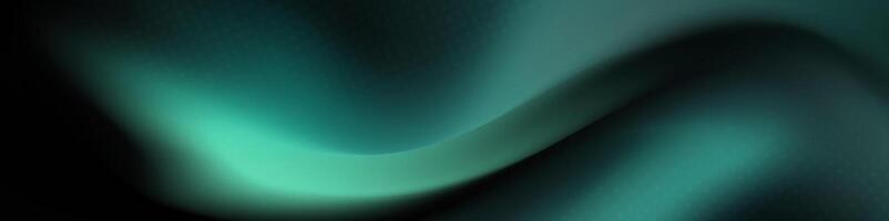 Abstract background with a teal green wave gradient vector