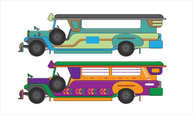 transportation icon in sideview of the philippines