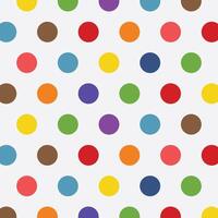 Colorful Retro Rainbow Polka dots Pattern Background vector