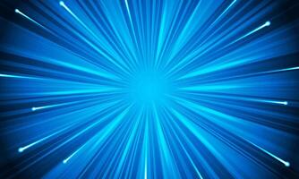 Blue sunburst pattern background. Radial rays bright shine. smooth pop art. vector