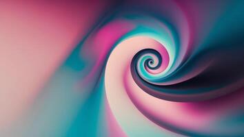 Abstract background with colorful spiral shape. photo